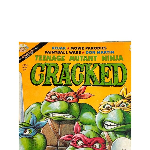 CRACKED Teenage Mutant Ninja Turtle Vtg Comic Book #255 AUG 90 Graphic Novels - Picture 2 of 16